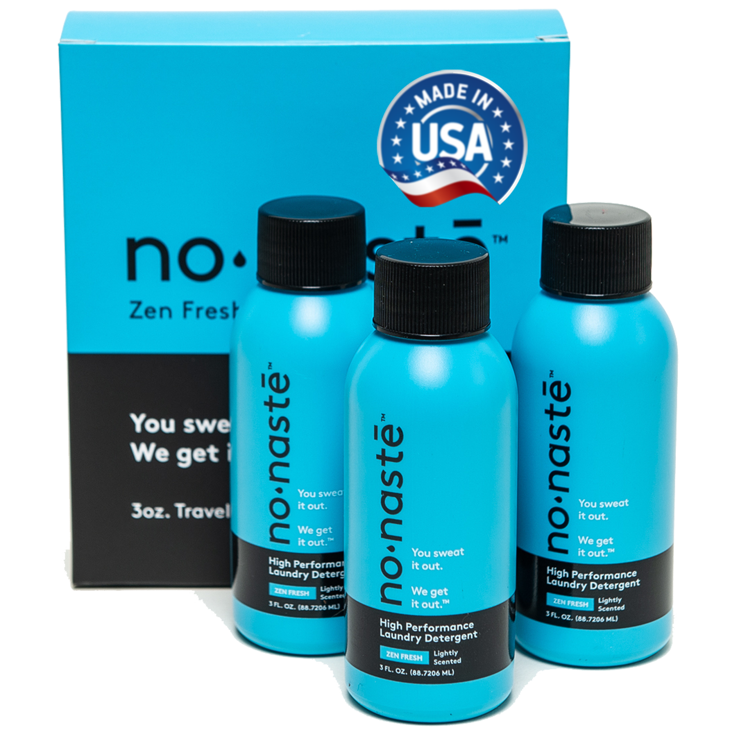 Nonaste High Performance Laundry Detergent - Zen Fresh Lightly Scented 3 Pack - 3 flo oz / 89 ml